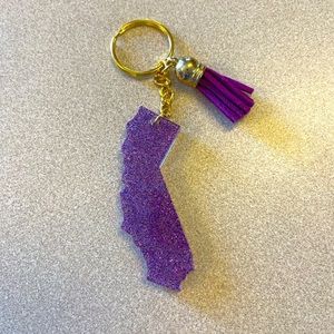 Handmade U.S. State Keychain - California